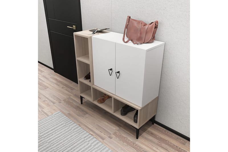 Apupöytä Urgby 100x100 cm - Valkoinen - Huonekalut - Pöytä & ruokailuryhmä - Apupöytä & sivupöytä - Konsolipöytä