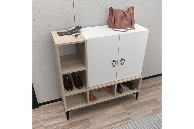 Apupöytä Urgby 100x100 cm - Valkoinen - Huonekalut - Pöytä & ruokailuryhmä - Apupöytä & sivupöytä - Konsolipöytä