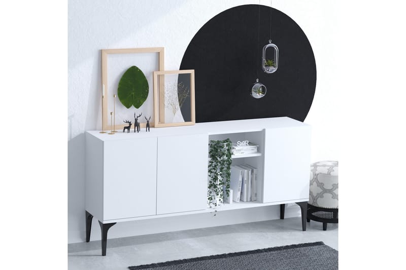 Apupöytä Urgby 120x80 cm - Valkoinen - Huonekalut - Pöytä & ruokailuryhmä - Apupöytä & sivupöytä - Konsolipöytä
