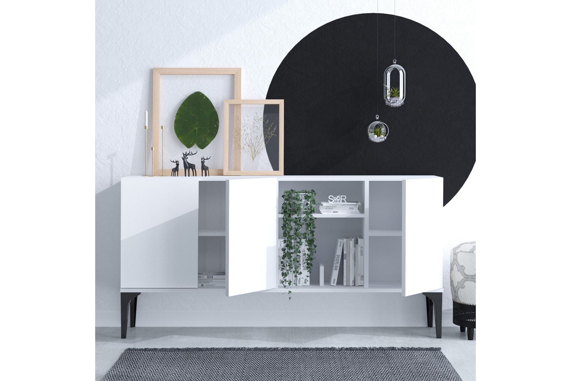 Apupöytä Urgby 120x80 cm - Valkoinen - Huonekalut - Pöytä & ruokailuryhmä - Apupöytä & sivupöytä - Konsolipöytä