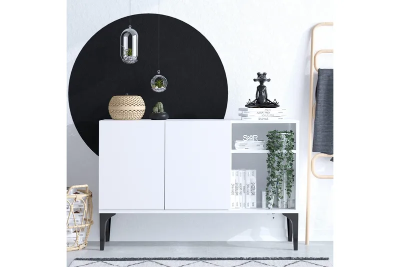 Apupöytä Urgby 120x80 cm - Valkoinen - Huonekalut - Pöytä & ruokailuryhmä - Apupöytä & sivupöytä - Konsolipöytä