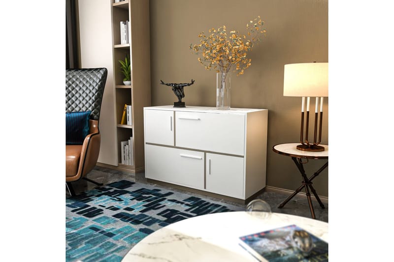 Apupöytä Urgby 120x81,6 cm - Valkoinen - Huonekalut - Pöytä & ruokailuryhmä - Apupöytä & sivupöytä - Konsolipöytä