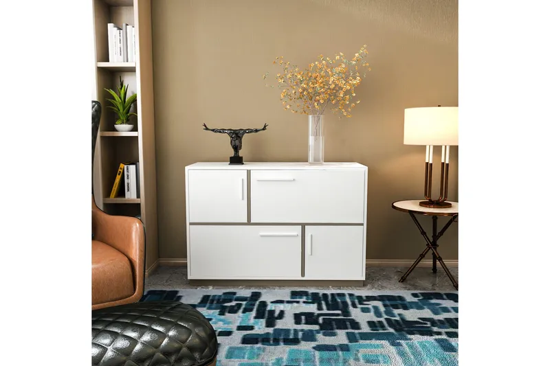 Apupöytä Urgby 120x81,6 cm - Valkoinen - Huonekalut - Pöytä & ruokailuryhmä - Apupöytä & sivupöytä - Konsolipöytä