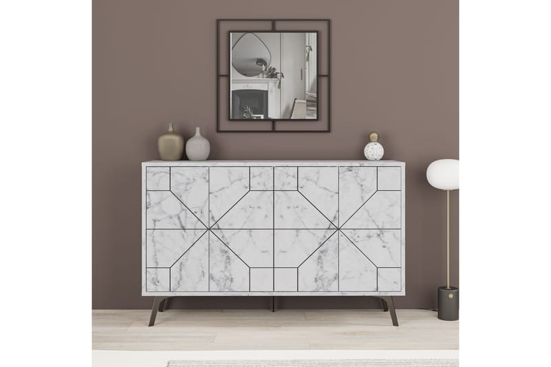 Apupöytä Urgby 123x62,4 cm - Valkoinen - Huonekalut - Pöytä & ruokailuryhmä - Apupöytä & sivupöytä - Konsolipöytä