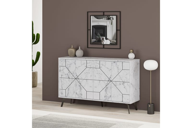 Apupöytä Urgby 123x62,4 cm - Valkoinen - Huonekalut - Pöytä & ruokailuryhmä - Apupöytä & sivupöytä - Konsolipöytä
