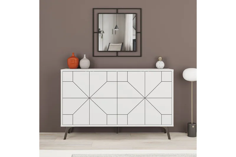 Apupöytä Urgby 123x62,4 cm - Valkoinen - Huonekalut - Pöytä & ruokailuryhmä - Apupöytä & sivupöytä - Konsolipöytä