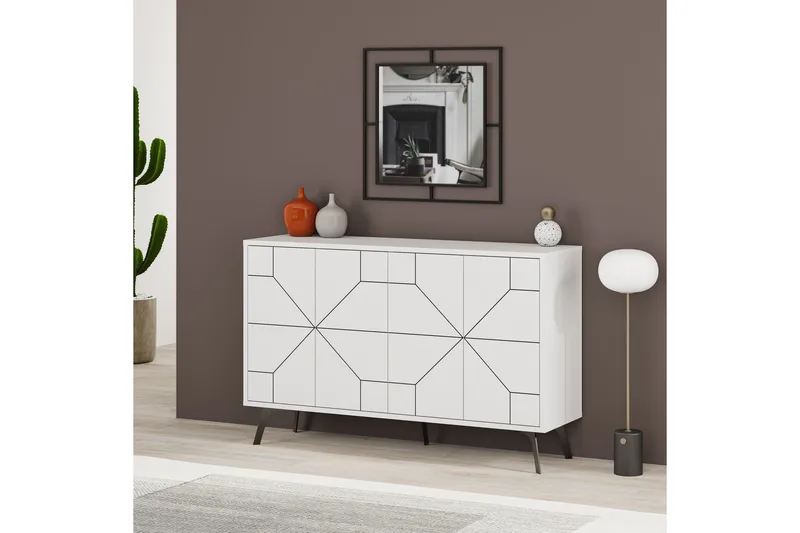 Apupöytä Urgby 123x62,4 cm - Valkoinen - Huonekalut - Pöytä & ruokailuryhmä - Apupöytä & sivupöytä - Konsolipöytä