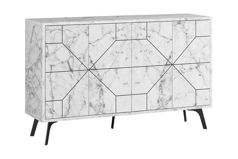 Apupöytä Urgby 123x62,4 cm, Valkoinen