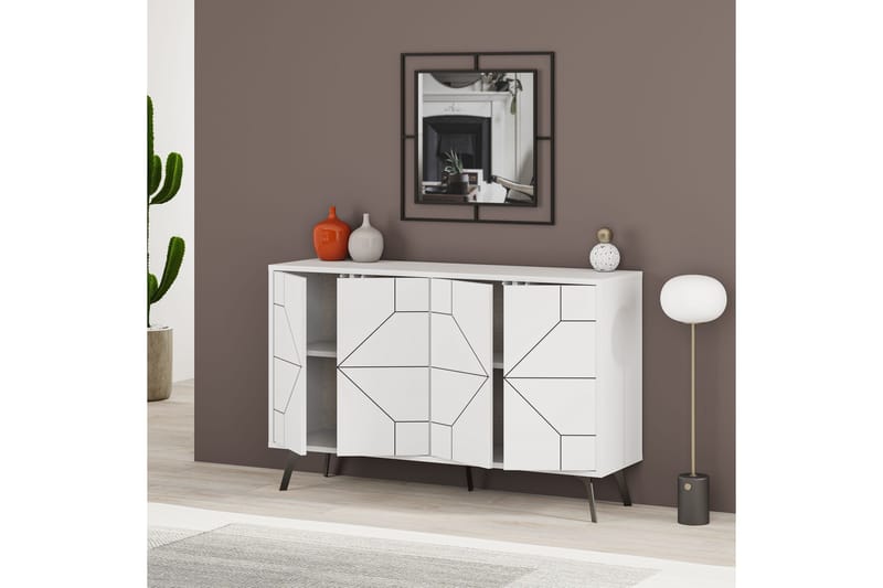 Apupöytä Urgby 123x62,4 cm - Valkoinen - Huonekalut - Pöytä & ruokailuryhmä - Apupöytä & sivupöytä - Konsolipöytä