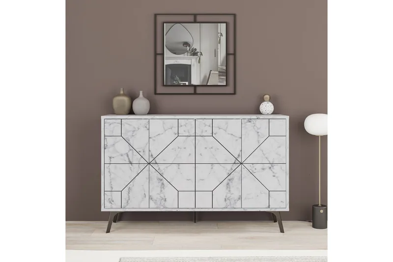 Apupöytä Urgby 123x62,4 cm - Valkoinen - Huonekalut - Pöytä & ruokailuryhmä - Apupöytä & sivupöytä - Konsolipöytä