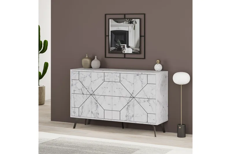 Apupöytä Urgby 123x62,4 cm - Valkoinen - Huonekalut - Pöytä & ruokailuryhmä - Apupöytä & sivupöytä - Konsolipöytä