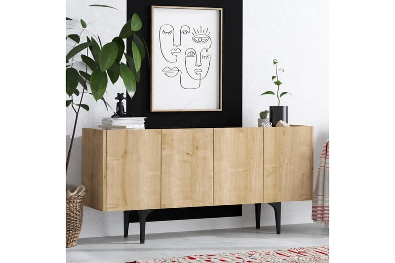 Apupöytä Urgby 150x75 cm - Sininen - Huonekalut - Pöytä & ruokailuryhmä - Apupöytä & sivupöytä - Konsolipöytä