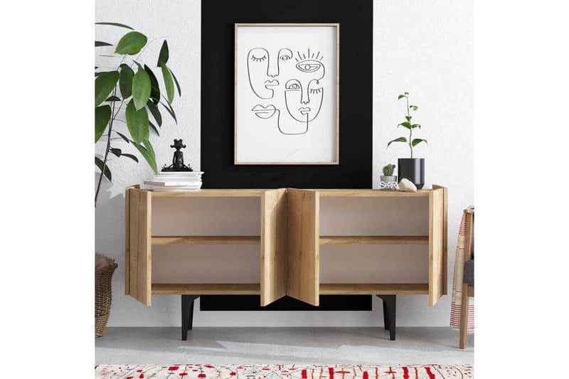 Apupöytä Urgby 150x75 cm - Sininen - Huonekalut - Pöytä & ruokailuryhmä - Apupöytä & sivupöytä - Konsolipöytä