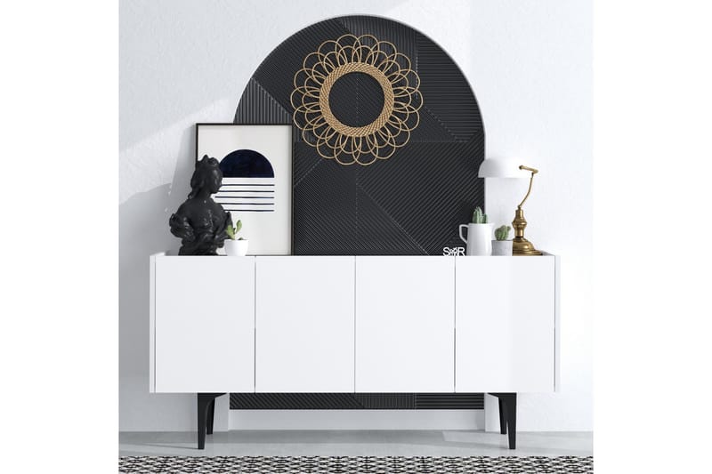 Apupöytä Urgby 150x75 cm - Valkoinen - Huonekalut - Pöytä & ruokailuryhmä - Apupöytä & sivupöytä - Konsolipöytä