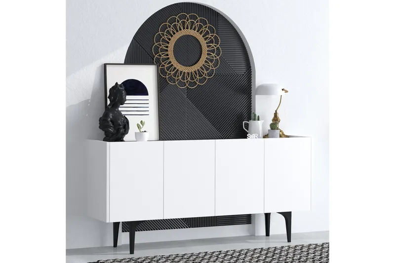 Apupöytä Urgby 150x75 cm - Valkoinen - Huonekalut - Pöytä & ruokailuryhmä - Apupöytä & sivupöytä - Konsolipöytä