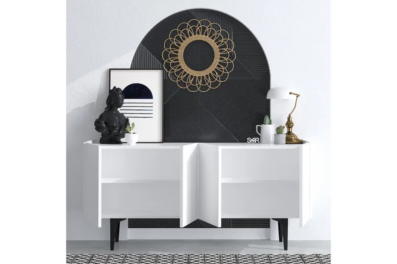 Apupöytä Urgby 150x75 cm - Valkoinen - Huonekalut - Pöytä & ruokailuryhmä - Apupöytä & sivupöytä - Konsolipöytä