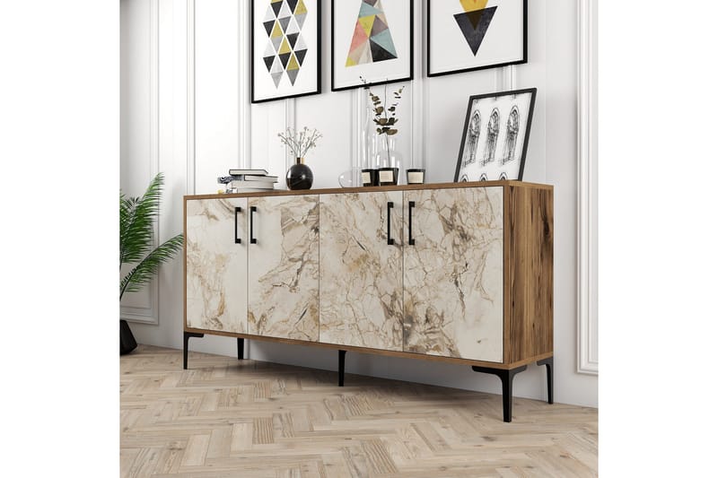 Apupöytä Urgby 160x78 cm - Ruskea - Huonekalut - Pöytä & ruokailuryhmä - Apupöytä & sivupöytä - Konsolipöytä