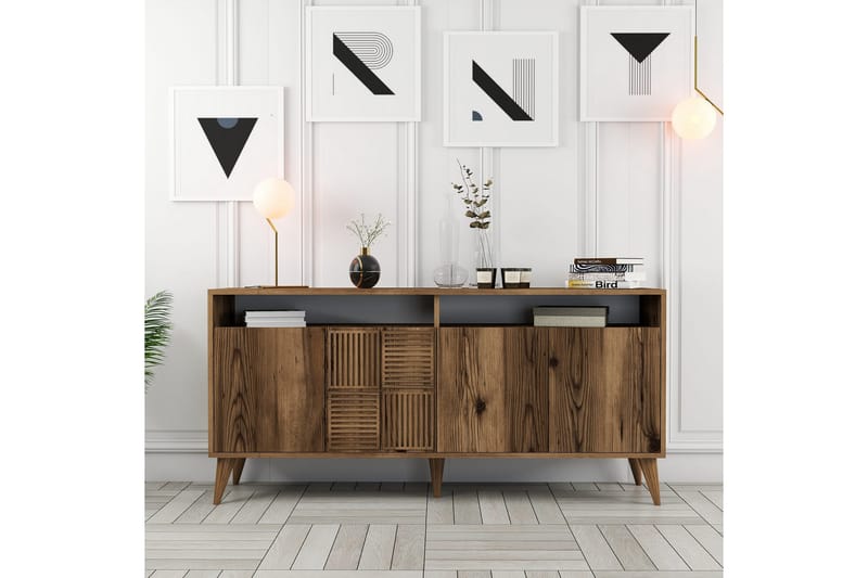 Apupöytä Urgby 160x78 cm - Ruskea - Huonekalut - Pöytä & ruokailuryhmä - Apupöytä & sivupöytä - Konsolipöytä
