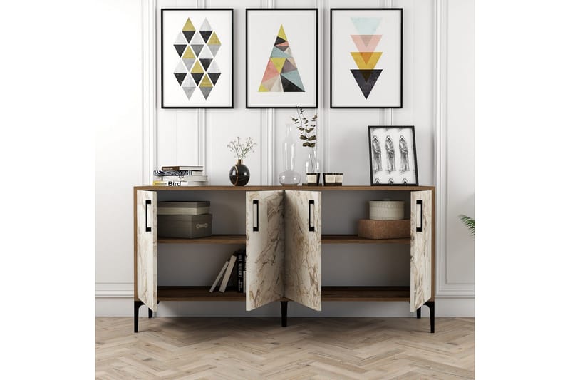 Apupöytä Urgby 160x78 cm - Ruskea - Huonekalut - Pöytä & ruokailuryhmä - Apupöytä & sivupöytä - Konsolipöytä