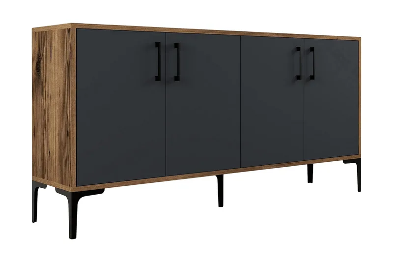 Apupöytä Urgby 160x78 cm, Ruskea