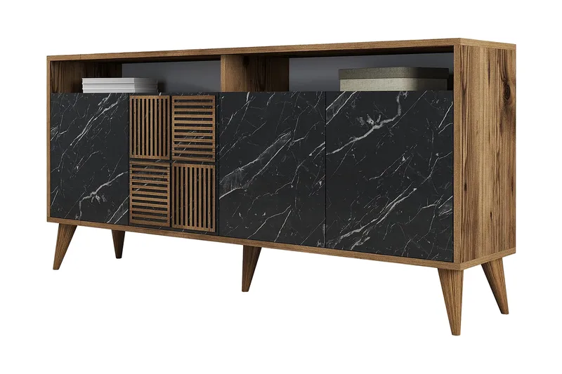 Apupöytä Urgby 160x78 cm, Ruskea