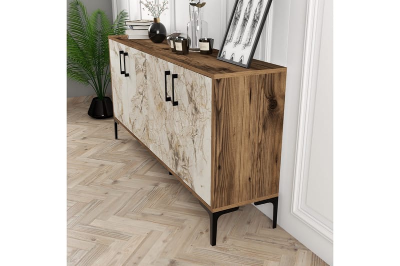 Apupöytä Urgby 160x78 cm - Ruskea - Huonekalut - Pöytä & ruokailuryhmä - Apupöytä & sivupöytä - Konsolipöytä