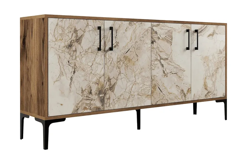 Apupöytä Urgby 160x78 cm, Ruskea