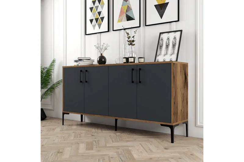 Apupöytä Urgby 160x78 cm - Ruskea - Huonekalut - Pöytä & ruokailuryhmä - Apupöytä & sivupöytä - Konsolipöytä