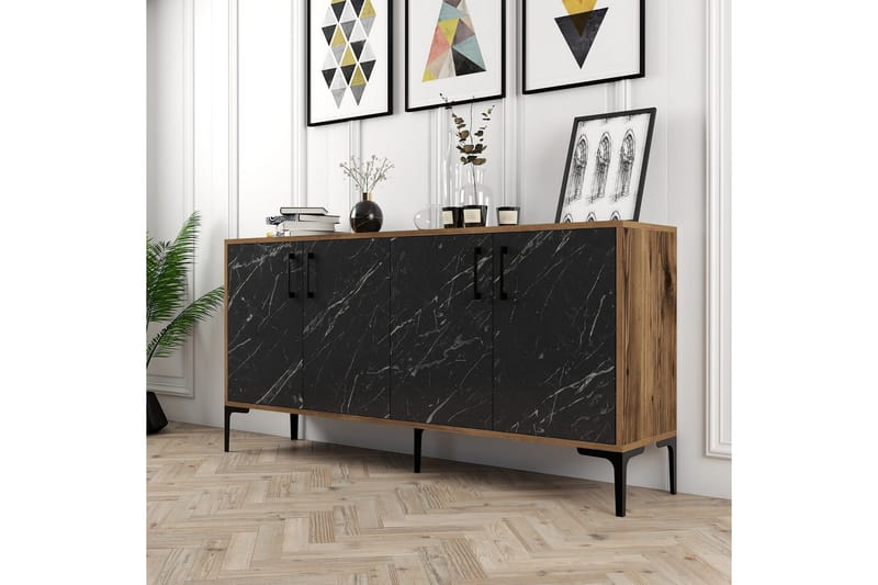 Apupöytä Urgby 160x78 cm - Ruskea - Huonekalut - Pöytä & ruokailuryhmä - Apupöytä & sivupöytä - Konsolipöytä