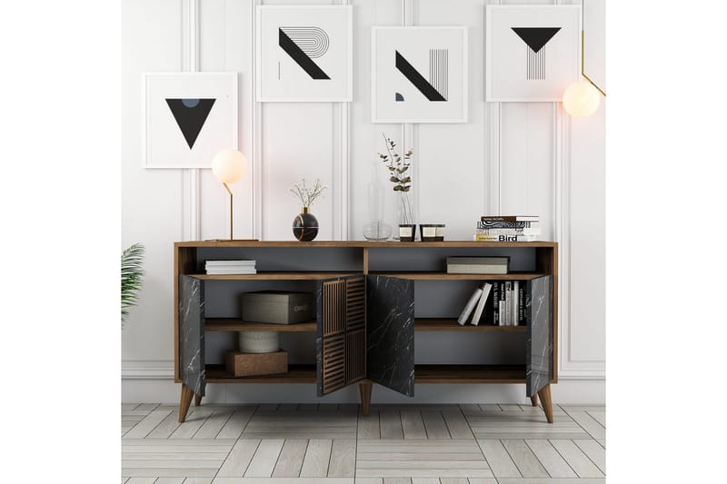 Apupöytä Urgby 160x78 cm - Ruskea - Huonekalut - Pöytä & ruokailuryhmä - Apupöytä & sivupöytä - Konsolipöytä