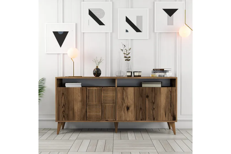 Apupöytä Urgby 160x78 cm - Ruskea - Huonekalut - Pöytä & ruokailuryhmä - Apupöytä & sivupöytä - Konsolipöytä