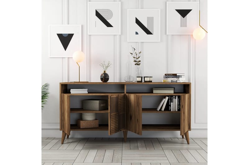 Apupöytä Urgby 160x78 cm - Ruskea - Huonekalut - Pöytä & ruokailuryhmä - Apupöytä & sivupöytä - Konsolipöytä