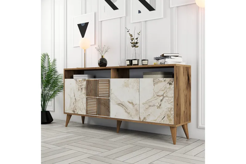 Apupöytä Urgby 160x78 cm - Ruskea - Huonekalut - Pöytä & ruokailuryhmä - Apupöytä & sivupöytä - Konsolipöytä