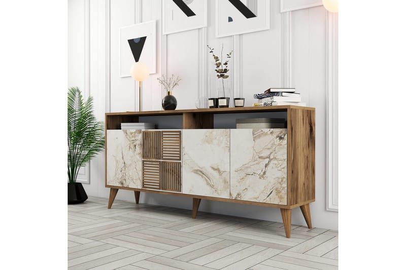 Apupöytä Urgby 160x78 cm - Ruskea - Huonekalut - Pöytä & ruokailuryhmä - Apupöytä & sivupöytä - Konsolipöytä