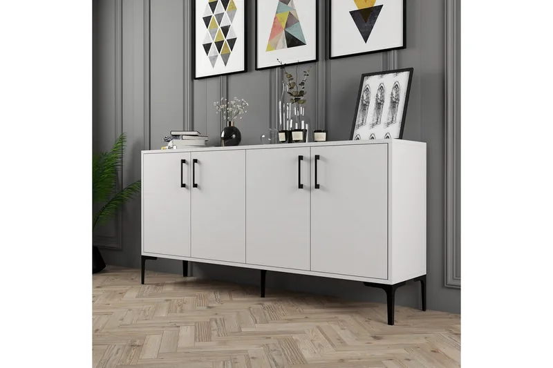 Apupöytä Urgby 160x78 cm - Valkoinen - Huonekalut - Pöytä & ruokailuryhmä - Apupöytä & sivupöytä - Konsolipöytä