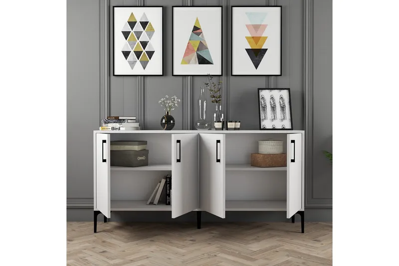 Apupöytä Urgby 160x78 cm - Valkoinen - Huonekalut - Pöytä & ruokailuryhmä - Apupöytä & sivupöytä - Konsolipöytä