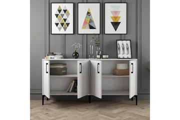 Apupöytä Urgby 160x78 cm - Valkoinen - Huonekalut - Pöytä & ruokailuryhmä - Apupöytä & sivupöytä - Konsolipöytä