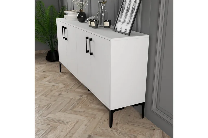 Apupöytä Urgby 160x78 cm - Valkoinen - Huonekalut - Pöytä & ruokailuryhmä - Apupöytä & sivupöytä - Konsolipöytä