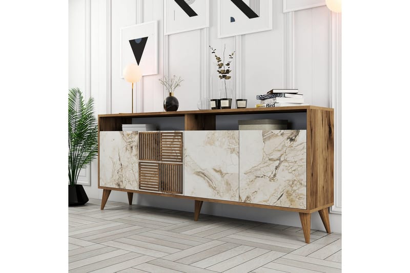 Apupöytä Urgby 180x78,6 cm - Ruskea - Huonekalut - Pöytä & ruokailuryhmä - Apupöytä & sivupöytä - Konsolipöytä