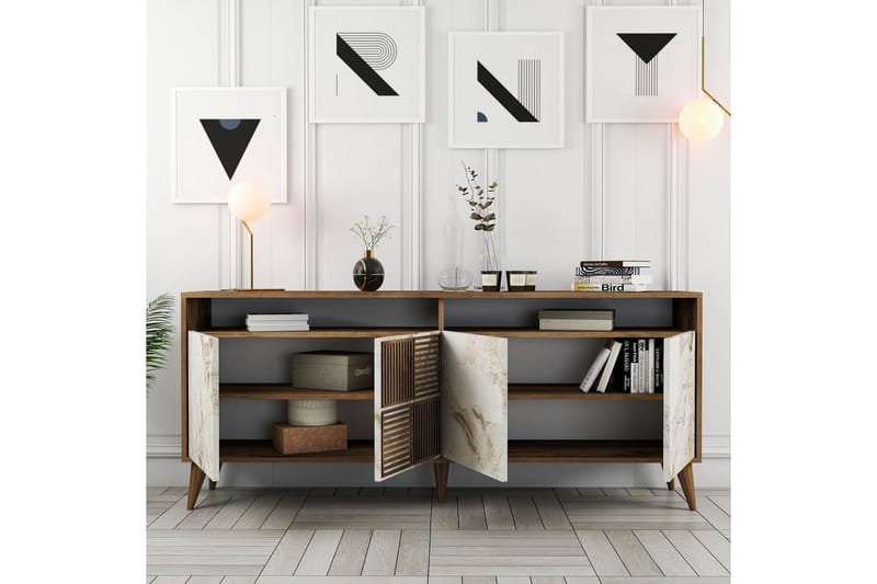 Apupöytä Urgby 180x78,6 cm - Ruskea - Huonekalut - Pöytä & ruokailuryhmä - Apupöytä & sivupöytä - Konsolipöytä