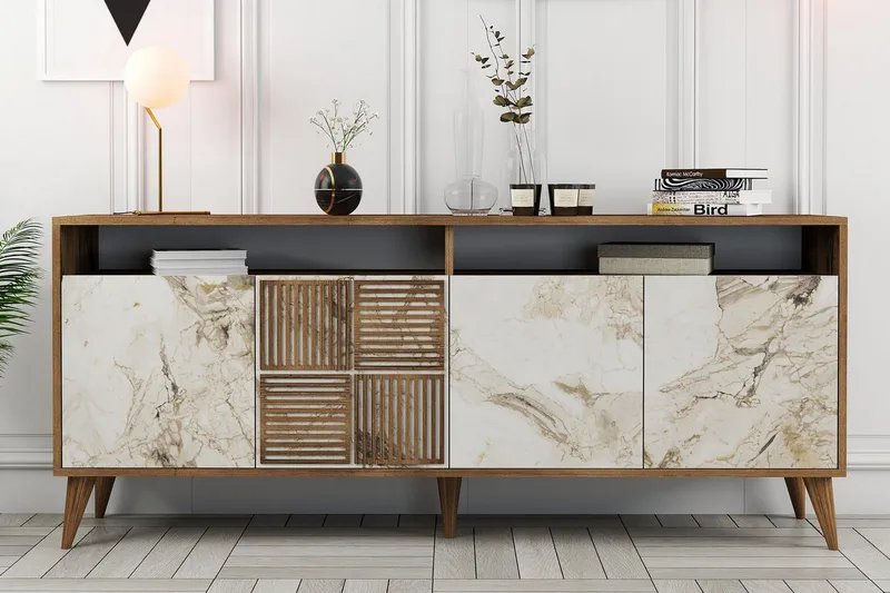 Apupöytä Urgby 180x78,6 cm - Ruskea - Huonekalut - Pöytä & ruokailuryhmä - Apupöytä & sivupöytä - Konsolipöytä