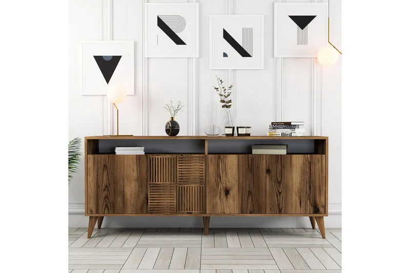 Apupöytä Urgby 180x78,6 cm - Ruskea - Huonekalut - Pöytä & ruokailuryhmä - Apupöytä & sivupöytä - Konsolipöytä