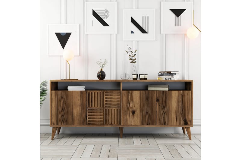 Apupöytä Urgby 180x78,6 cm - Ruskea - Huonekalut - Pöytä & ruokailuryhmä - Apupöytä & sivupöytä - Konsolipöytä