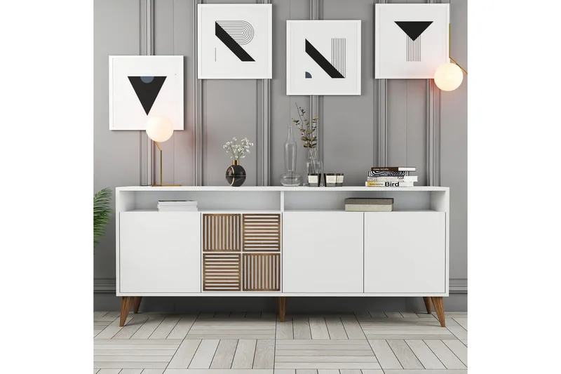 Apupöytä Urgby 180x78,6 cm - Valkoinen - Huonekalut - Pöytä & ruokailuryhmä - Apupöytä & sivupöytä - Konsolipöytä