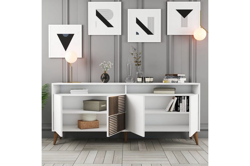 Apupöytä Urgby 180x78,6 cm - Valkoinen - Huonekalut - Pöytä & ruokailuryhmä - Apupöytä & sivupöytä - Konsolipöytä