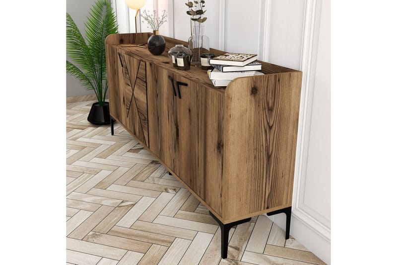 Apupöytä Urgby 180x78 cm - Ruskea - Huonekalut - Pöytä & ruokailuryhmä - Apupöytä & sivupöytä - Konsolipöytä