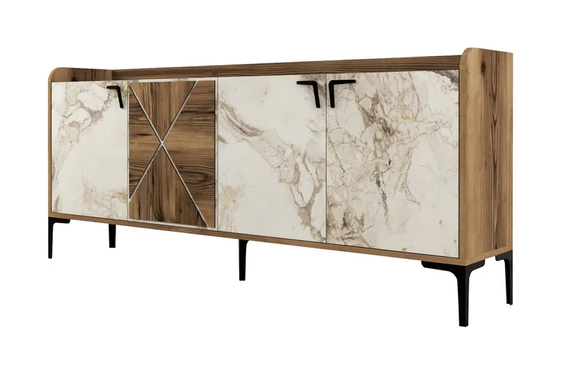 Apupöytä Urgby 180x78 cm, Ruskea