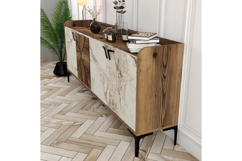 Apupöytä Urgby 180x78 cm - Ruskea - Huonekalut - Pöytä & ruokailuryhmä - Apupöytä & sivupöytä - Konsolipöytä