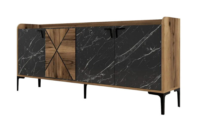 Apupöytä Urgby 180x78 cm, Ruskea