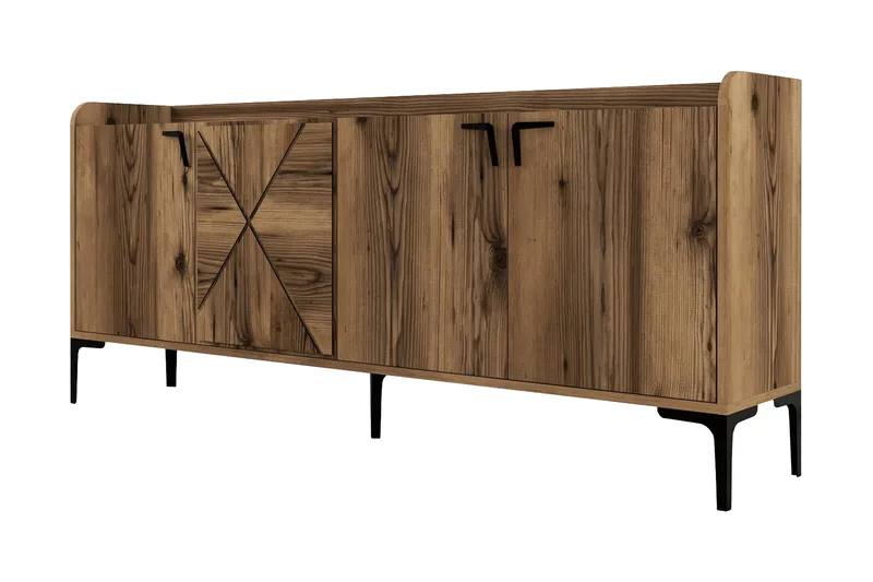 Apupöytä Urgby 180x78 cm, Ruskea